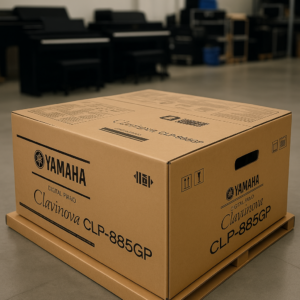 Carrusel narrativo: del embalaje al producto — llegada y despliegue de pianos digitales Yamaha Clavinova GP