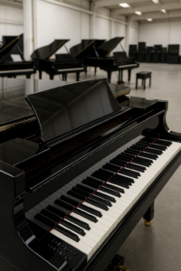 Carrusel narrativo: del embalaje al producto — llegada y despliegue de pianos digitales Yamaha Clavinova GP